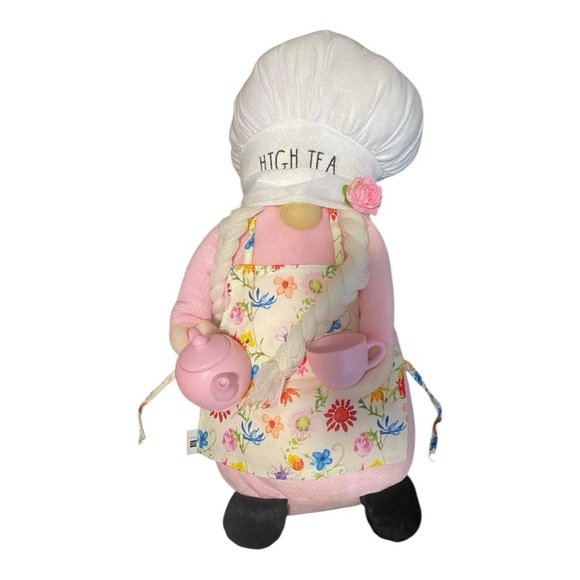 Floral Chef Doll with Pink Teapot - Picture 3 of 6